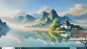 4k湖泊青山