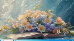 护眼小清新花草主题