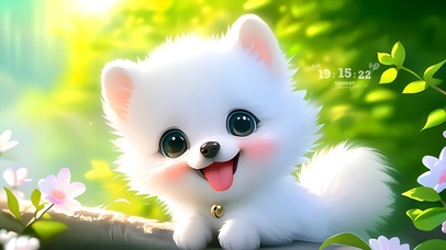 萌系可爱博美犬