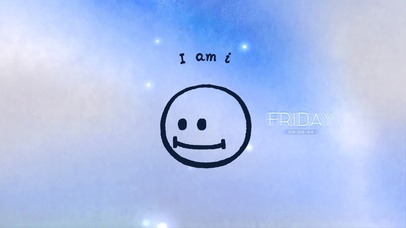 水彩晕染I人笑脸