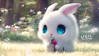 4k大眼汤圆萌兔
