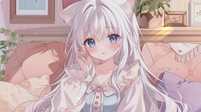 可爱二次元猫耳女孩