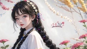 阳光可爱女孩