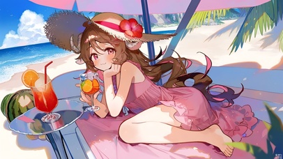 海边泳装少女-艾雅法拉