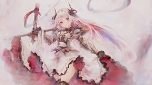 持剑的美少女