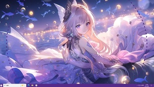 紫色少女