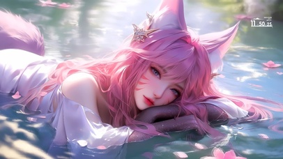 水中的美女阿狸