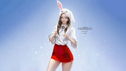 可爱兔儿小姐姐