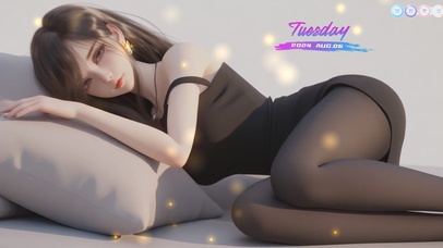 柔美中带着一丝飘逸