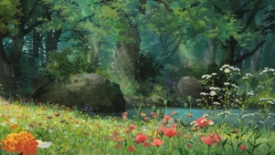 池塘边