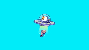 宇宙喵喵抓鱼