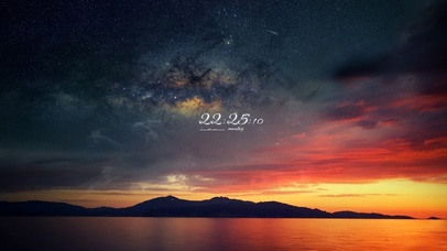 4K 唯美星空落日