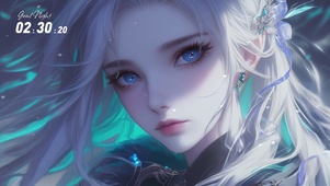 白发凌乱美女