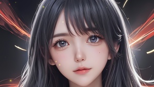 可爱精致容颜