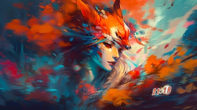 美女狐仙 高清4K壁纸