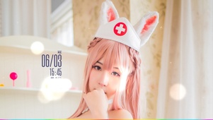4K兔耳朵护士装