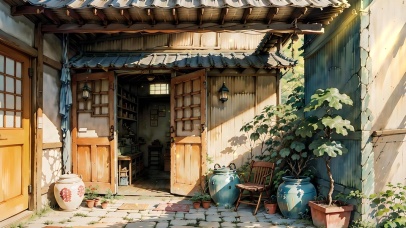 儿时的院子一角