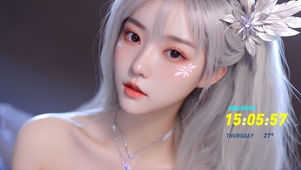 柔软白发少女