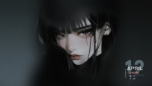 雨夜 窗内 富江の凝视 