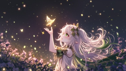 雪墨壁纸丨纳西妲丨灵蝶之约丨