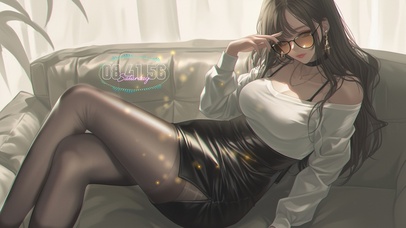 包臀裙颓废美女