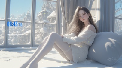 她的气质如同夜晚的月光