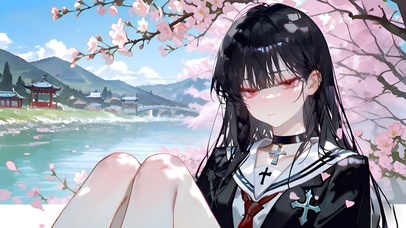 朽叶千咲-4k插画