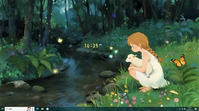 萤火森林溪流女孩