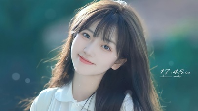 4K唯美治愈清纯女孩