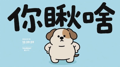 简约趣味文字壁纸