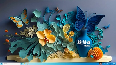 蝴蝶治愈4K简约壁纸