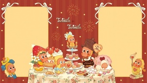 星星人甜品聚会分区壁纸