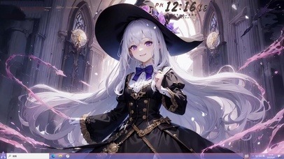 4k白毛二次元美少女