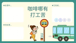咖啡哪有打工苦分区壁纸