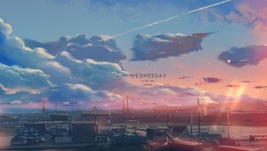 日式夕阳小镇