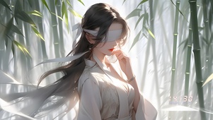 竹叶森林少女
