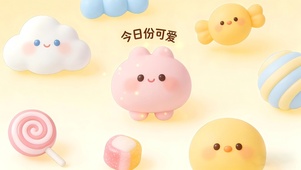 超可爱糯呼呼的糖果萌