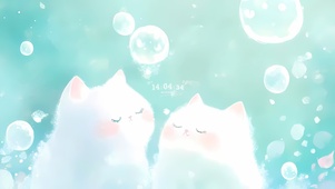 泡泡猫咪