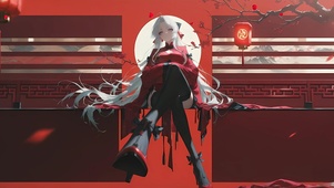 白发美女