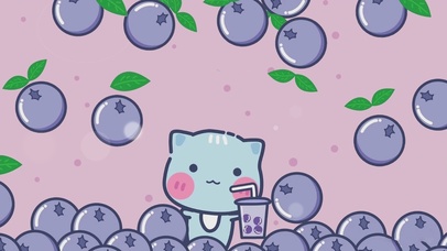 蓝莓猫咪