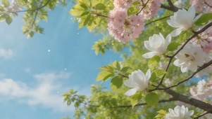 花落满枝，岁月安然