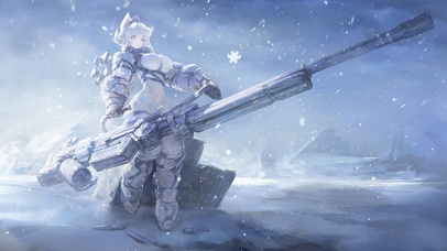 性感雪地大炮美少女