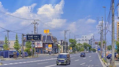 4K唯美治愈城市街道