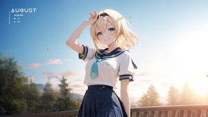 夏日午后少女