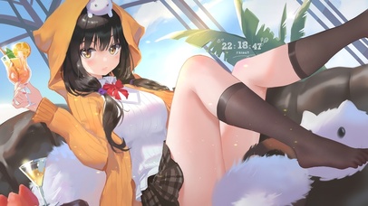 黑丝短裙美少女