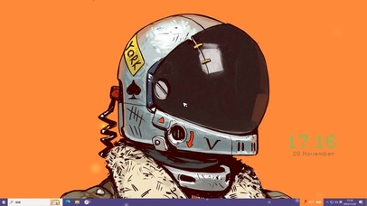 简约太空人—【主题桌面】