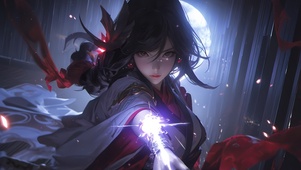 紫发少女