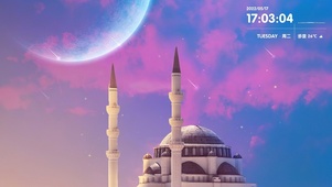 4K梦幻星空城堡