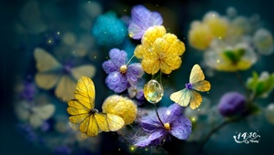 蝶恋水晶花