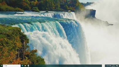 仙境大瀑布主题壁纸